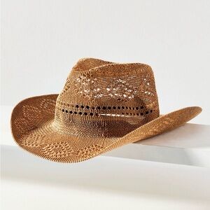 Anthropologie Rancher Nubby Women’s Woven Hat - Beige